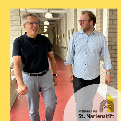 Konstantin Pott, FDP, zu Besuch im Marienstift