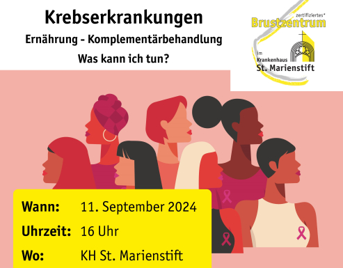 Ausschnitt aus dem Veranstaltungsposter vom 11.09.2024 mit einer Grafik, auf dem verschiedene Frauen abgebildet sind