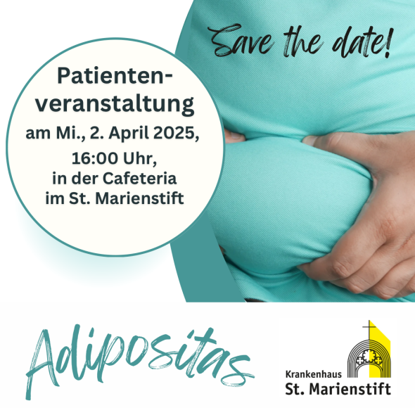 Einladung zur Informationsveranstaltung zum Thema "Adipositas" am 2. April 2025 um 14:00 Uhr