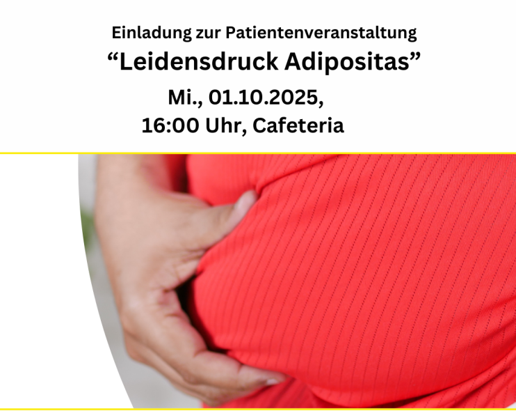 Adipositasveranstaltung 2025 10 01(2).jpg Auf dem Bildausschnitt ist ein fülliger Bauch im roten Shirt zu erkennen.