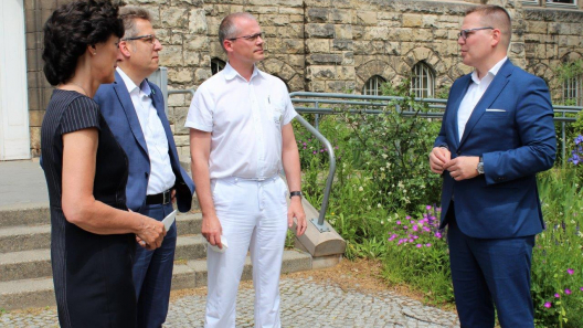 Tino Sorge im Gespräch mit dem Direktorium des St. Marienstiftes